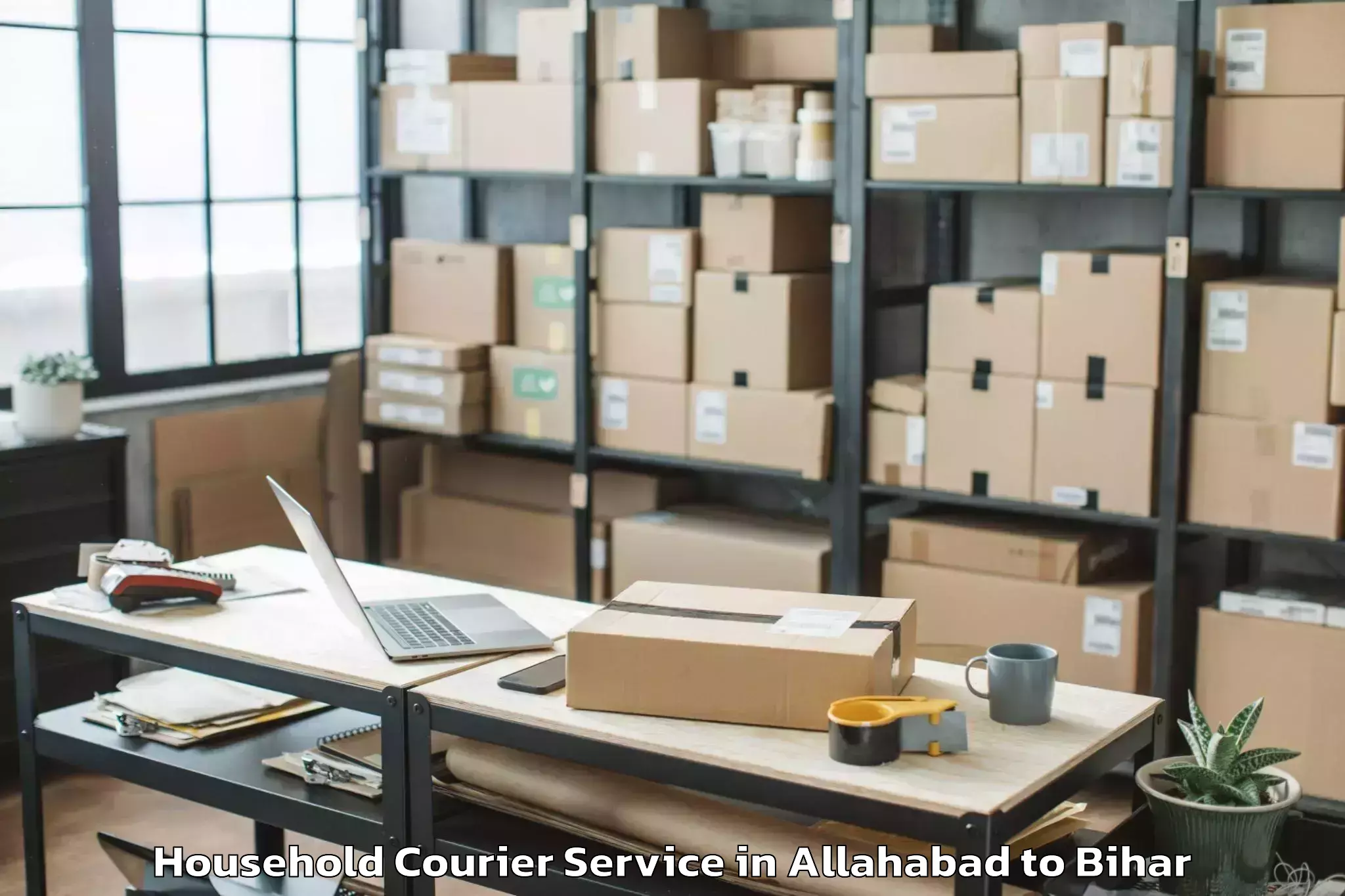 Reliable Allahabad to Kurhani Household Courier